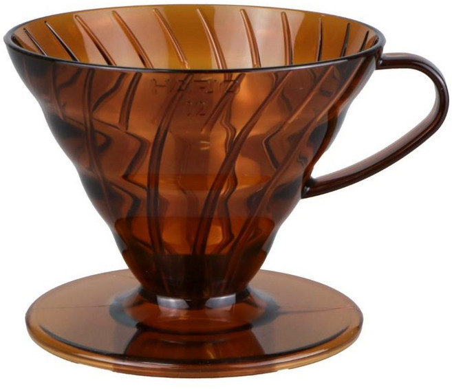 HARIO V60 樹脂濾杯 02 琥珀色, 1個
