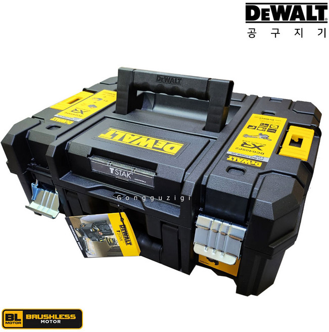 디월트 DCG405P2 케이스 충전그라인더 공구함, 1개