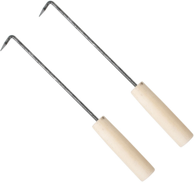 카시안 비닐 갈고리(마늘손) 중(30cm) KA 다용도 갈쿠리 갈퀴, 2개