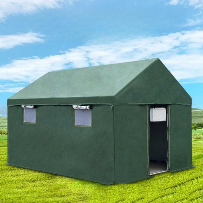 야전형 대형 군용 방수 텐트 쉘터 다목적 캠핑하우스 쉘터텐트 야전막사, D형 2인용(3x2m)