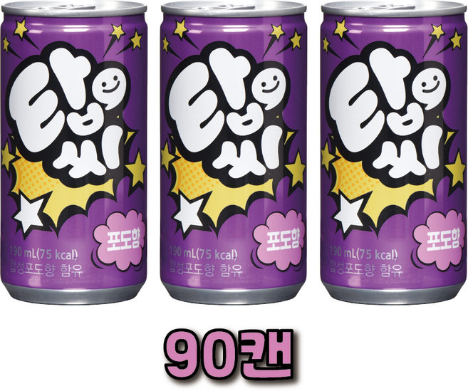 탑씨 포도향, 190ml, 90개