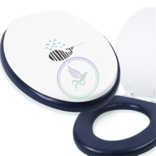 원마켓 변기카바-특대 O형 블루 변기시트, 1개