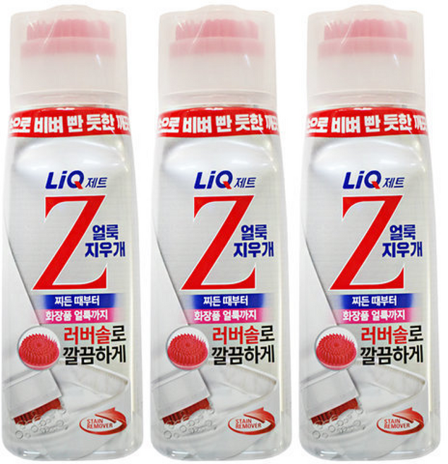 애경 리큐 제트 얼룩지우개 세탁세제 얼룩제거 부분세탁, 3개, 200ml
