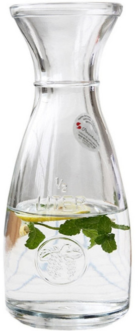 대용량 차가운 주전자 높은 붕규산 유리 내열성 일본식 물 과일, 1개