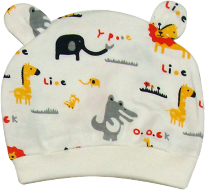 동물원 천사 비니 모자 스카프빕 유아용 아기 겨울 벙