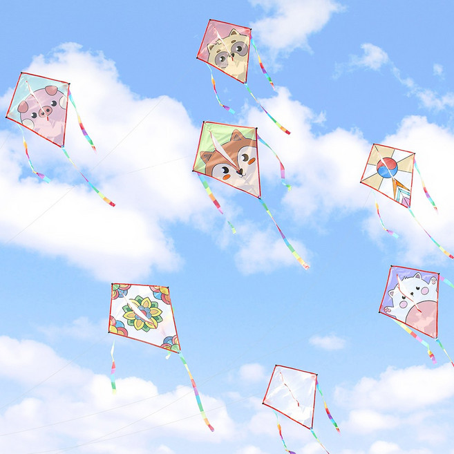 민화샵 가오리연만들기 (얼레포함) 연날리기 방패연만들기, 태극문양