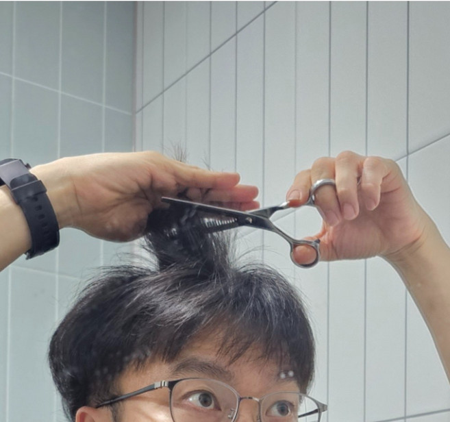 미용가위 숱가위 스텐레스 미용 이발 숱치기 틴닝가위, 1개, 상세페이지 참조
