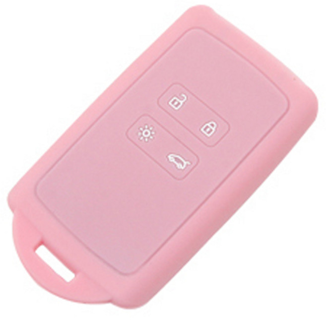 르노삼성 호환 실리콘 키케이스, 핑크, .