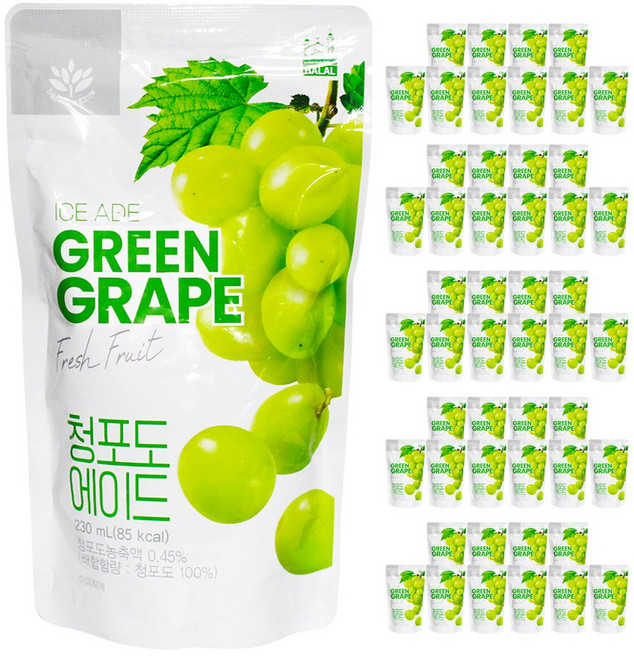 발란스그로우 청포도 에이드, 230ml, 50개
