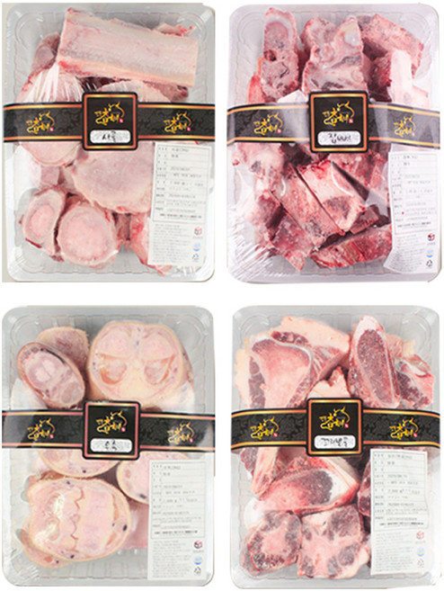 한우 사골2kg+잡뼈2kg+우족2kg+꼬리반골2kg 총 8kg 신선한 뼈전문 곰국 소뼈 곰탕용 사골 좋은세상협동조합, 1개