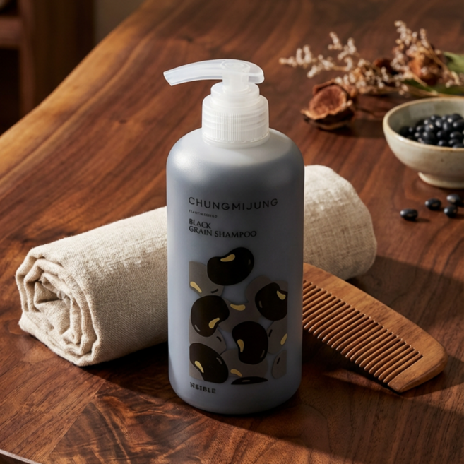 [브랜드정품] 청미정 흑곡 지성 샴푸, 2개, 500ml