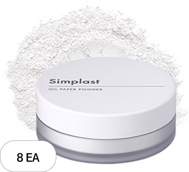 토니모리 심플라스트 기름종이 파우더 9g, WHITE, 8개