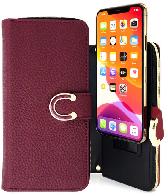 아티움 전기종 소핀 슬라이드 지퍼 다이어리 휴대폰 케이스