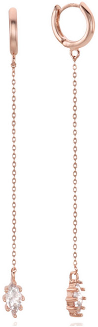 레베르 데일리 드롭 감성 여성 링 귀걸이 14K 골드핀 원터치 귀걸이