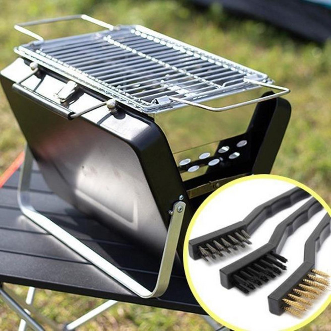 스텐그릴 블랙007 화로 그릴청소솔 증정 사각그릴 스텐그릴 자동토치 바베큐그릴 캠핑그릴, 본상품, 1개