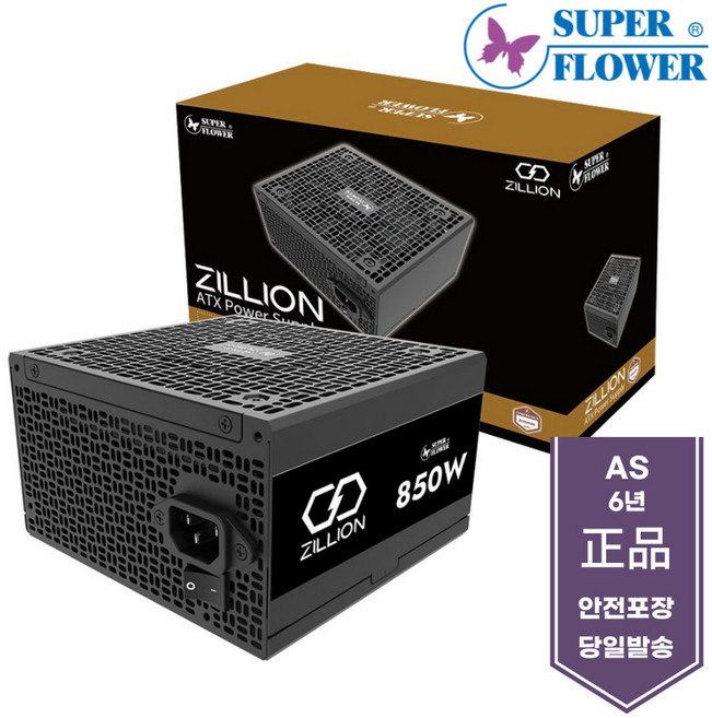 슈퍼플라워 SuperFlower 파워 SF-850Z12DB 850W Zillion DB ETA실버 ATX3.1 저소음인증, SF-850Z12DB(당일발송