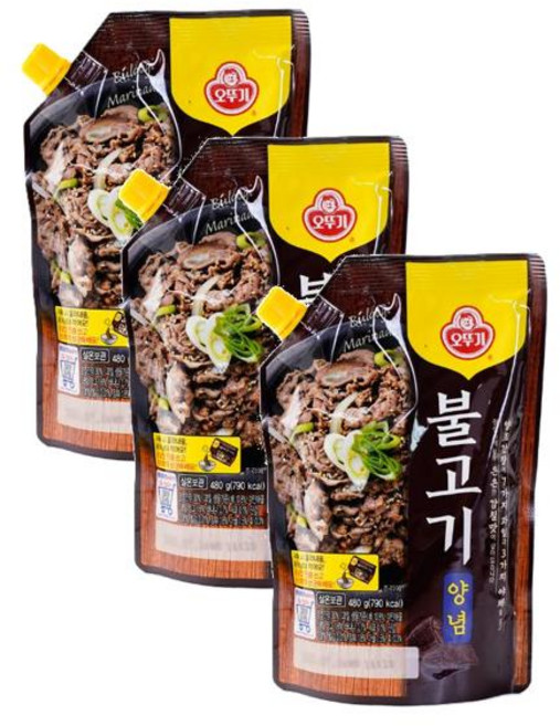 오뚜기 불고기양념(스파우트팩) 480g 3개, 9세트