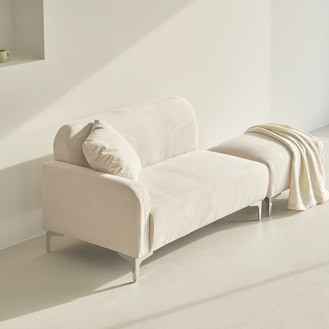 아이와비 아쿠아 방수패브릭 2인소파 스툴세트 3colors, 아이보리