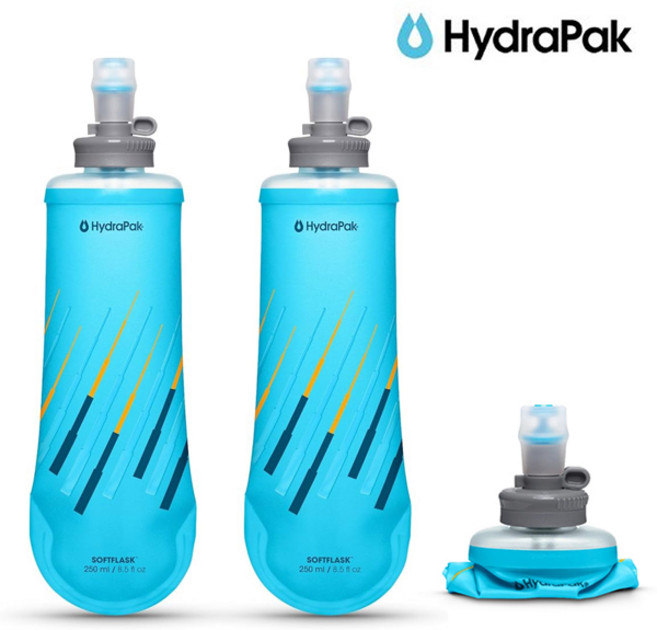 하이드라팩 소프트 플라스크 250ml 물병 2개 세트, Malibu Blue, 1개