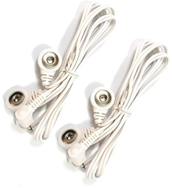 칠성 백의천사 저주파 마사지기 단추식 연결줄 케이블, 2개
