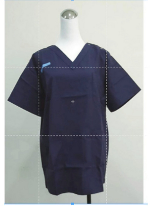 萊亞生活館 V字領刷手服-女款 台灣製, 深藍色(單上衣),XL, 1個