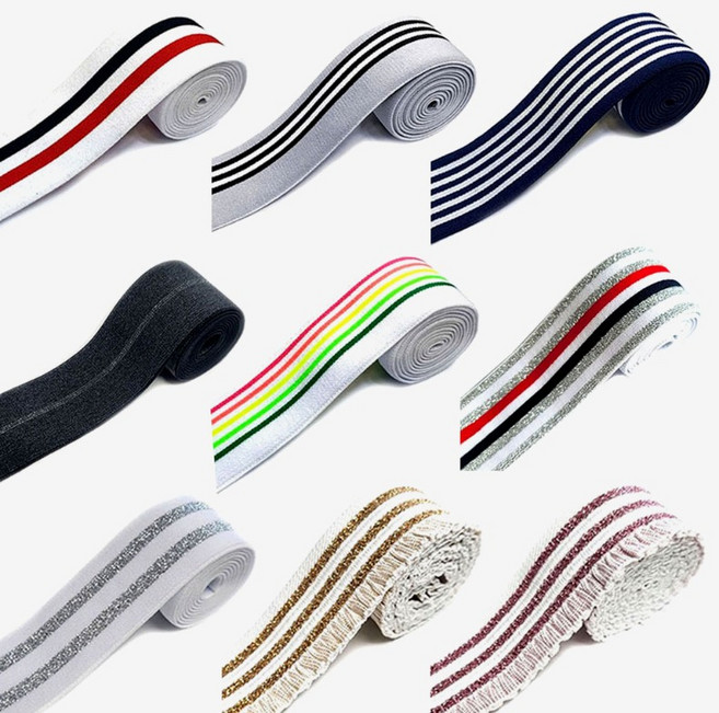 [청라핸즈] 허리고무밴드 고무줄 소프트 40mm (17-187), 36mm샤링 골드