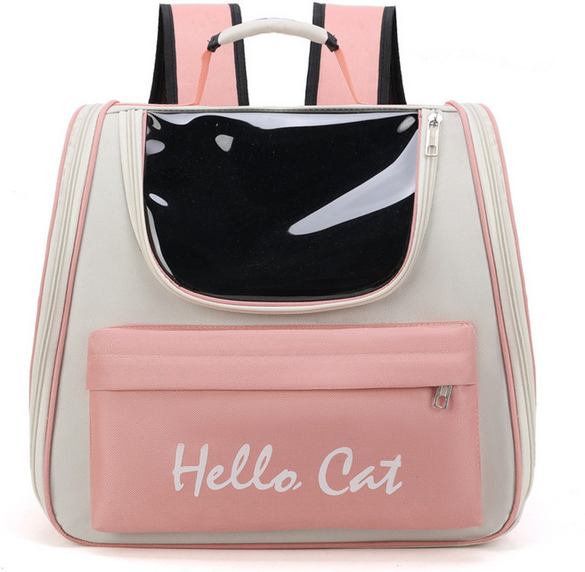 MOSAIRATION 차량용 가정용 반려동물 휴대용 고양이 강아지 야외 간편한 이동식 애완동물가방, 스타일 ① 핑크, 1개