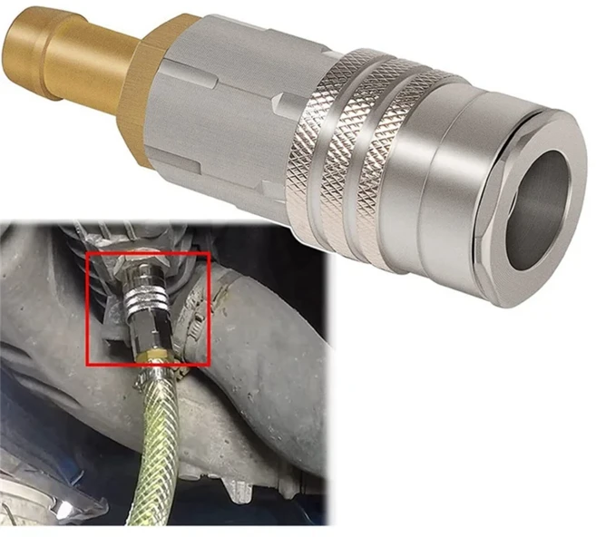 더나은-T 9996049 볼보 트럭 D11 엔진용 라디에이터 냉각수 배수 호스용 퀵 핏 어댑터, 01 As Shown, 1개