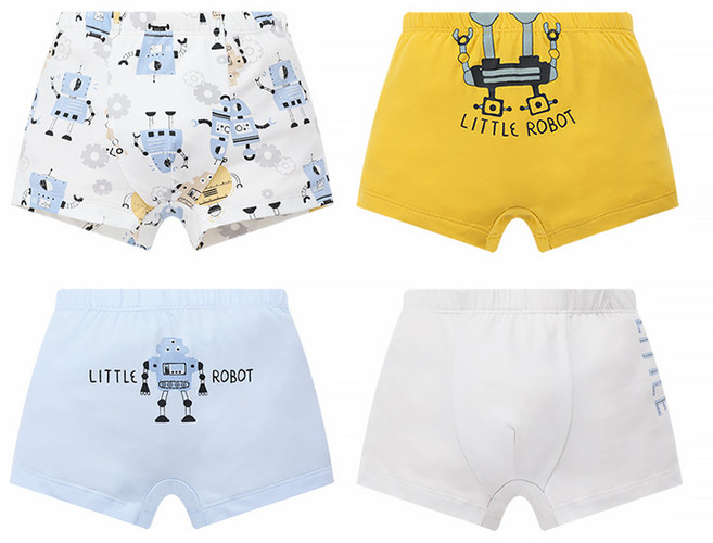 스타빈 남아용 캐릭패턴 팬티 4종 세트