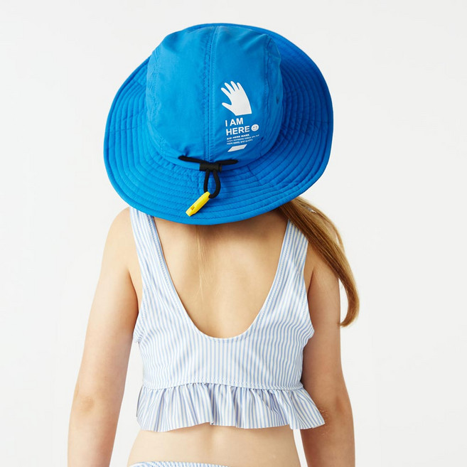 구김스 방수 UV차단 아웃도어 스포츠 물놀이 베이직 키즈햇 +카탈로그포함, D type, ROYAL BLUE(로열블루)