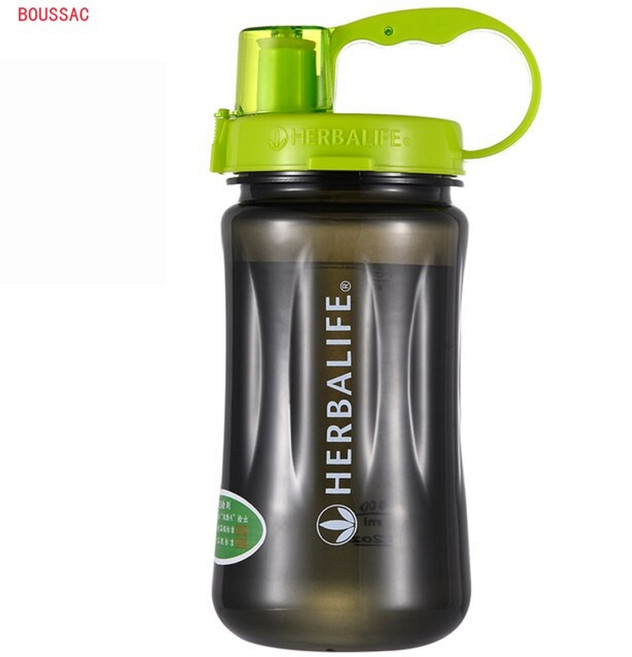 스포츠 물통 물병 1l2l 블랙 특대 1000ml2000ml 패션 휴대용 허벌라이프, 2000ml, black1