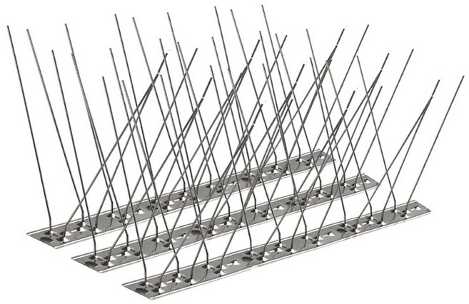 스테인레스 비둘기퇴치 버드스파이크50cm 5PCS세트, 5개, 스테인레스50cm