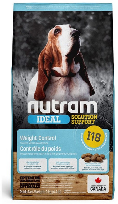 Nutram 紐頓 成犬 羊肉糙米配方, 1個, 紐頓I18維持體態犬雞肉碗豆2kg, 2kg, 維持體態,潔牙