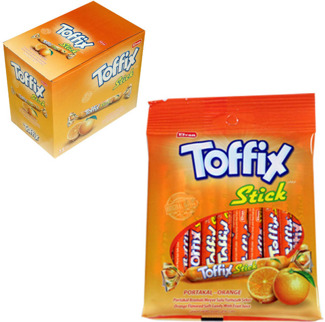 토픽스 츄잉스틱 오렌지맛, 15개, 70g