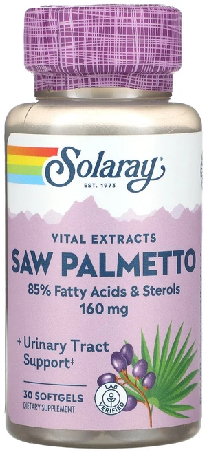 Solaray 바이탈 추출물 쏘팔메토 추출물 160mg 소프트젤 30정, Solaray바이탈추출물쏘팔메토추출물160mg소프트젤3, 1개 - 쿠팡