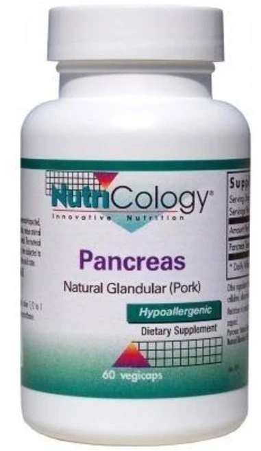 뉴트리콜로지 췌장 천연 선 (돼지) 베지캡슐 60 개, 60정, 1개, 60정 - 쿠팡