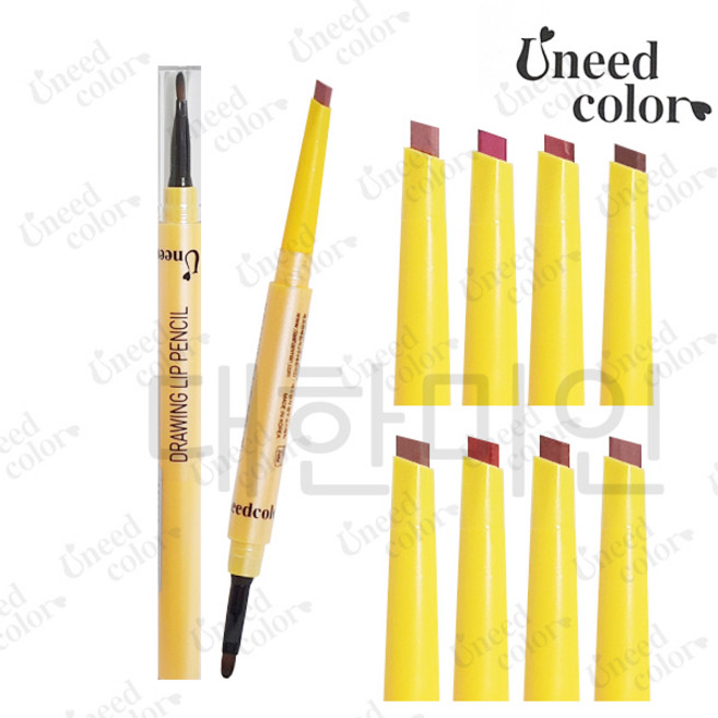 올레이디 유니드칼라 드로윙 립펜슬 8종 립라이너, 1개, 누드핑크