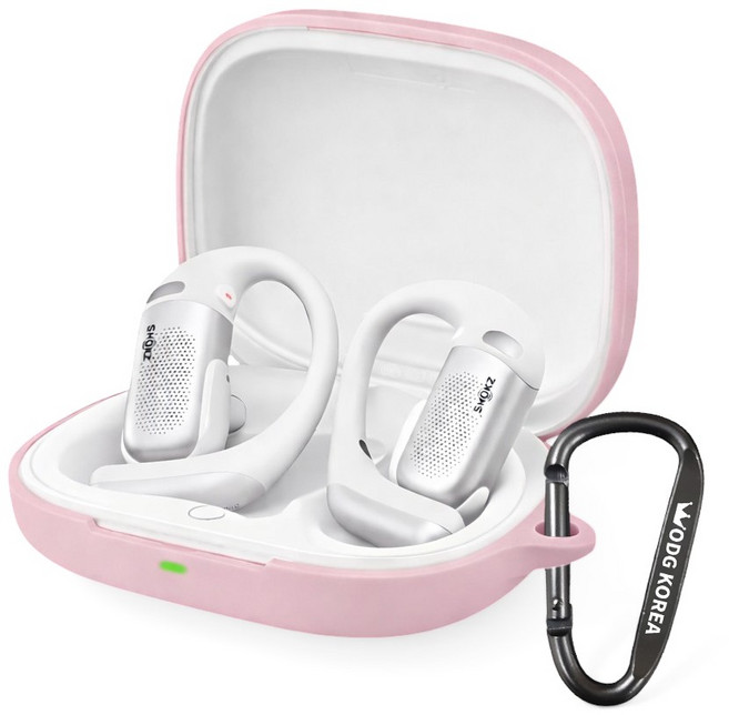 ODG KOREA 샥즈 오픈핏 프로 실리콘 일체형 보호 케이스, 1개, 핑크