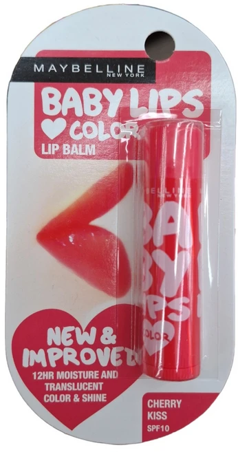 메이블린 체리 키스 베이비 립스 러브 컬러 립밤 Maybelline Baby Lips Loves Color Lip Balm, 1개, 4g - 쿠팡