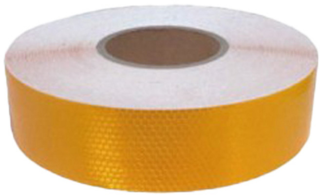 KD공구 반사 야광 테이프 프리즘 고휘도 반사지 벌집 야간 반사 위험 경고 안전테이프 화물차 스티커, 황색 (벌집반사)