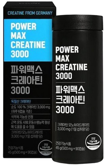 베스처 파워맥스 크레아틴 3000 90캡슐 (15일분), 90개입, 1개