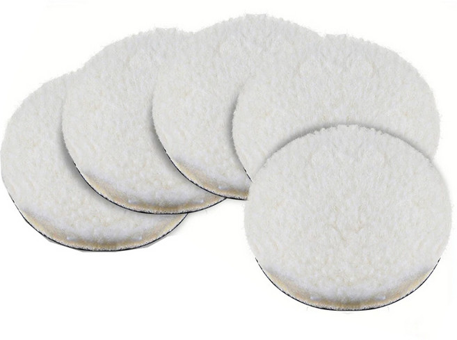 아이베란다 폴리싱 양모패드 광택 청소 유막제거 125mm, 5개