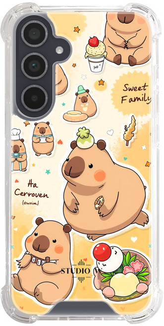 Capybara 그림 맥세이프 핸드폰 케이스 젤리 하드타입
