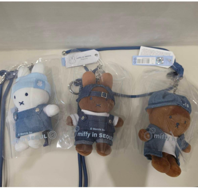 Miffy 首爾限定 聖水洞 牛仔吊飾, 波里斯熊, 1個