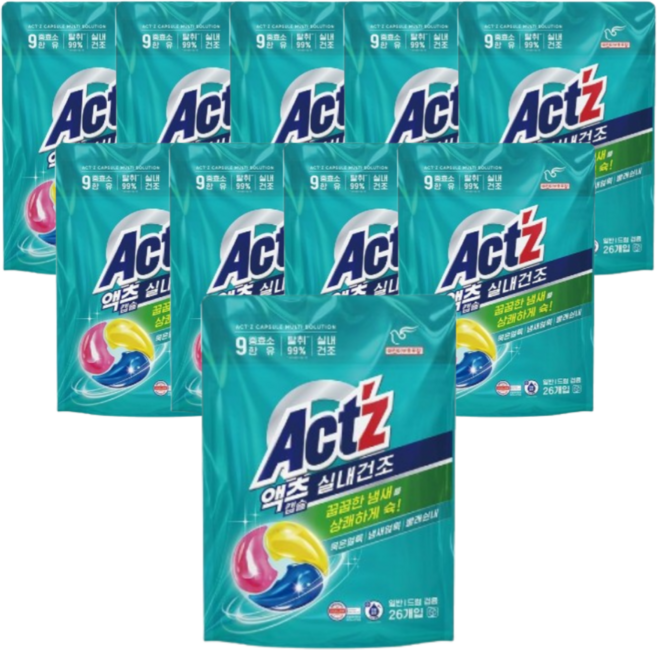액츠 캡슐 실내건조 26개입 10개