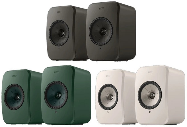 KEF LSX II LT 雙聲道主動式無線喇叭（鍵寧公司貨）, 灰綠色