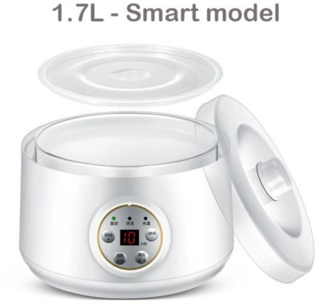 요거트 요구르트 메이커 미니 레벤 낫또 효소 피클 발효 기계 1L1.7L 유리 용기, 2)1.7L Smart
