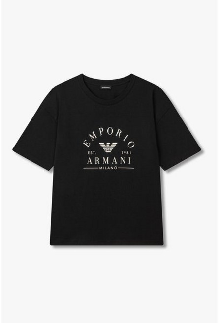 매장정품 EMPORIO ARMANI UNDERWEAR 엠포리오 아르마니 언더웨어 여성 숏 슬리브 루즈 핏 라운지 티셔츠(0825334505) 1710100