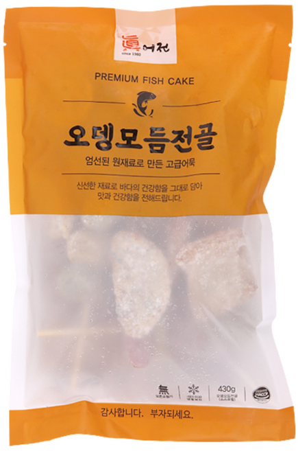 진어전 가마보꼬 430g / 오뎅모듬 전골 / 소스있음 (냉동), 24개