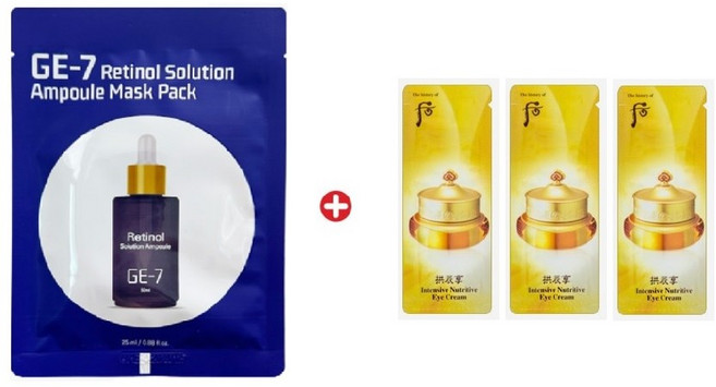 레티놀 마스크/공진향 기앤진 크림60매, 1g, 60개